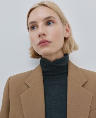 Women's Double-Breasted Suit Blazer