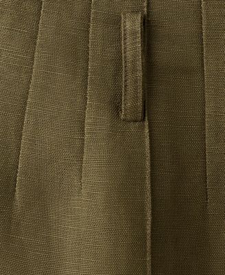 Women's High-Waist Linen Shorts