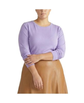 Plus Size Long Sleeve Women's Tee Rex