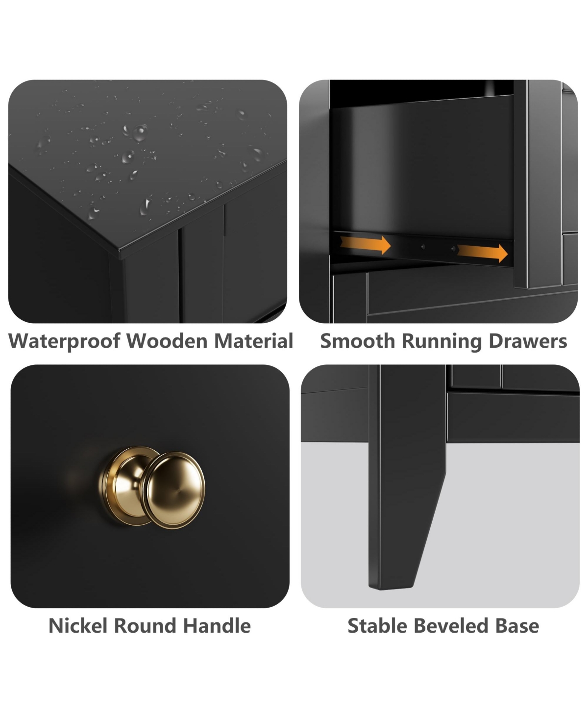 gaomon 5 Drawers Dresser for Bedroom,Storage Dressers Organizer with Handles & Deep Drawers