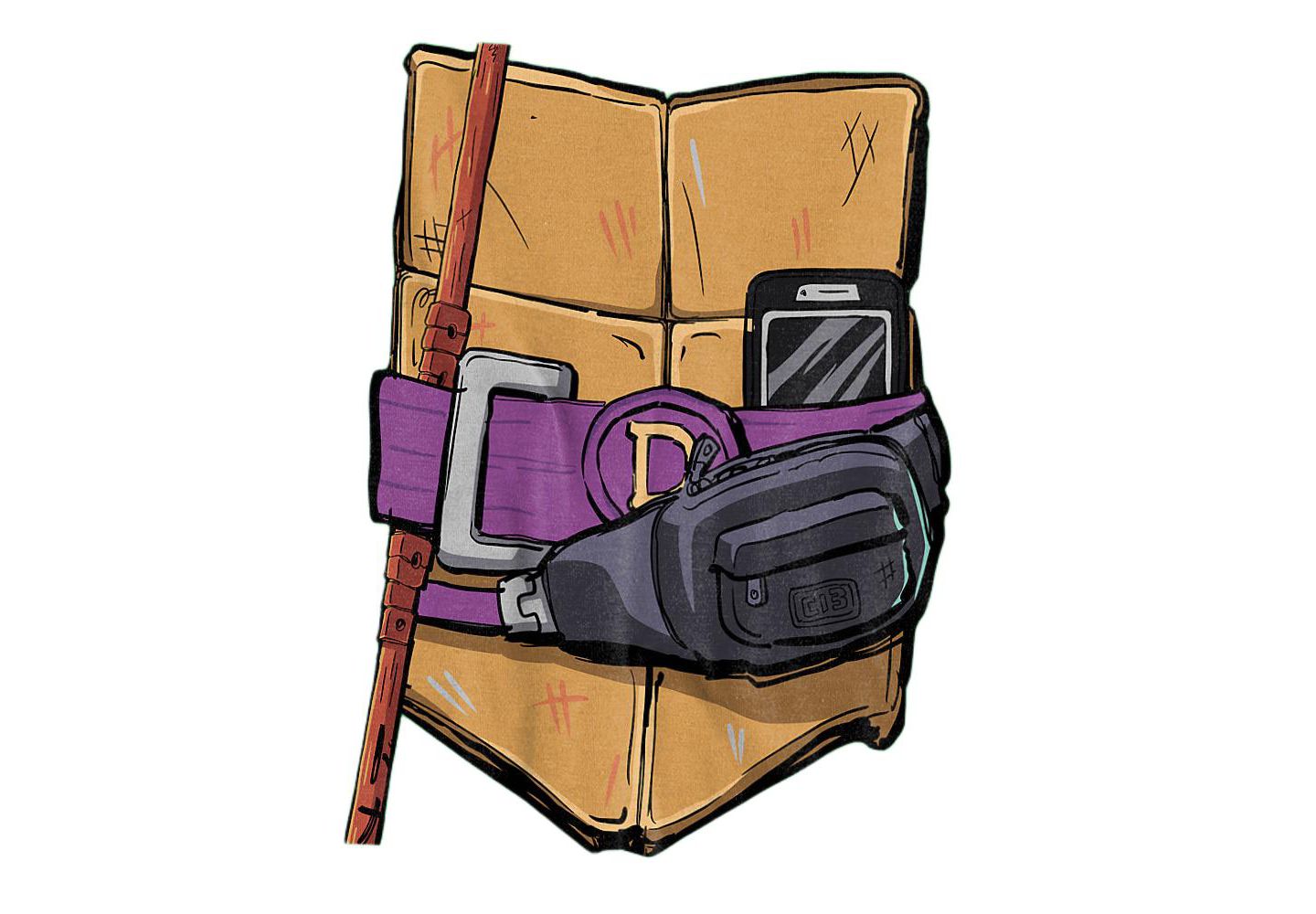 Мужская футболка Teenage Mutant Ninja Turtles Mayhem Donatello Shell, цвет: Зелёный — фото 3