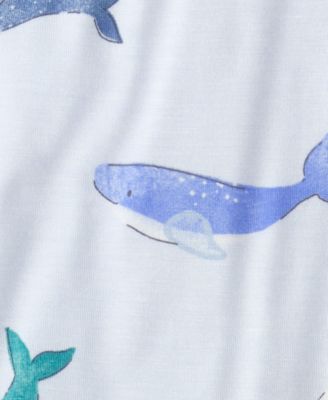 PurelySoft by Carter’s Baby Boys' Whale 2-Way Zip Snug Fit Sleep & Play Pajamas