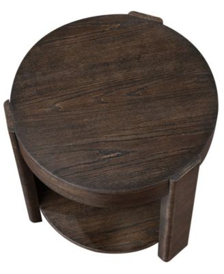 Ember 24" Wood Round End Table
