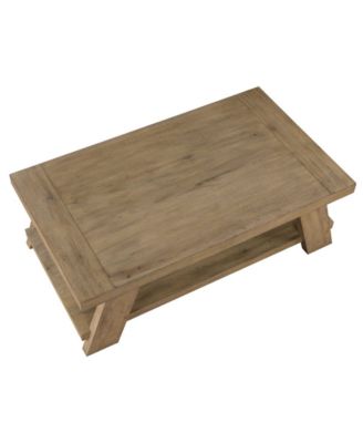 Ebony 55" Wood Coffee Table