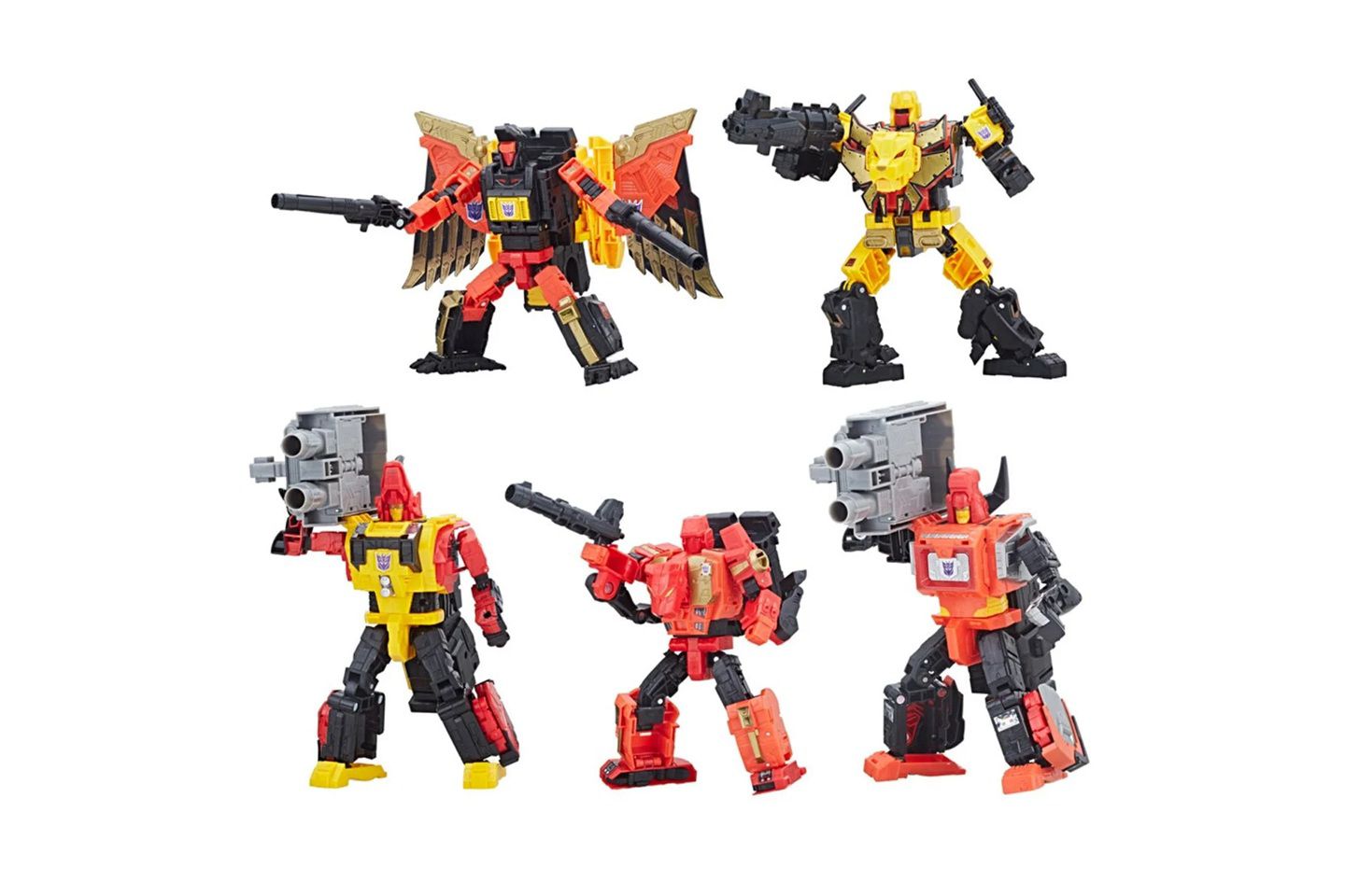 Детский игровой набор Transformers Predaking Combiner Team Power of the Primes 5-Piece Playset, Ages 11+ — фото 3