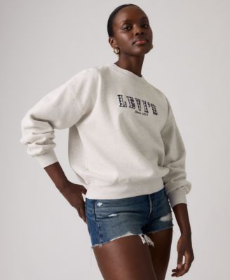 Women's Graphic Vintage Boxy Crewneck Sweatshirt