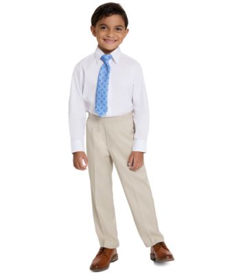 Boys' 4T-8 V-Neck Vest, Pants, Shirt and Tie, 4-Piece Set