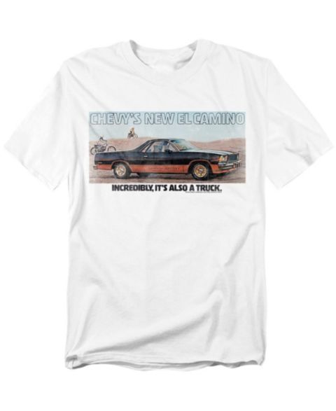 Мужская футболка Corvette Chevy El Camino, цвет: Белый