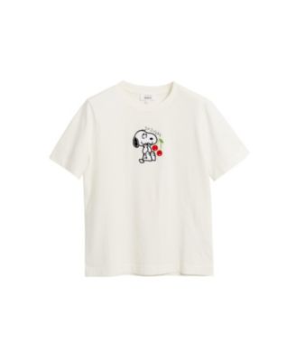 Women's Cotton Snoopy Cherry T-Shirt