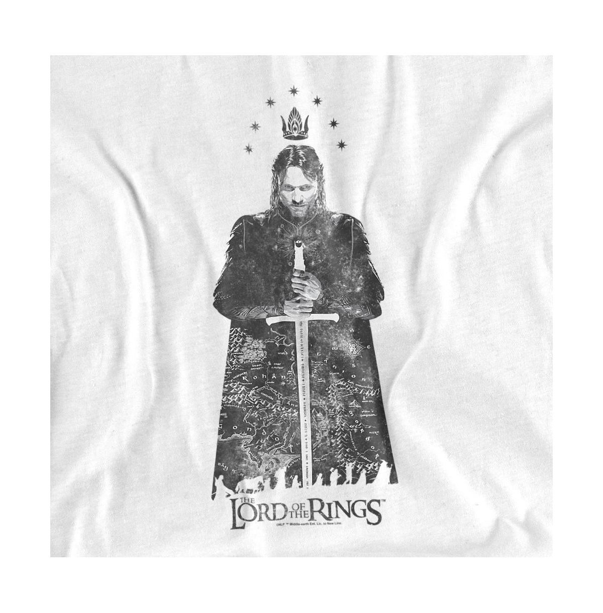 Lord Of The Rings Men's Aragorn Map Fellowship T-Shirt