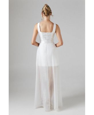 Women's Twill Mini Wedding Dress