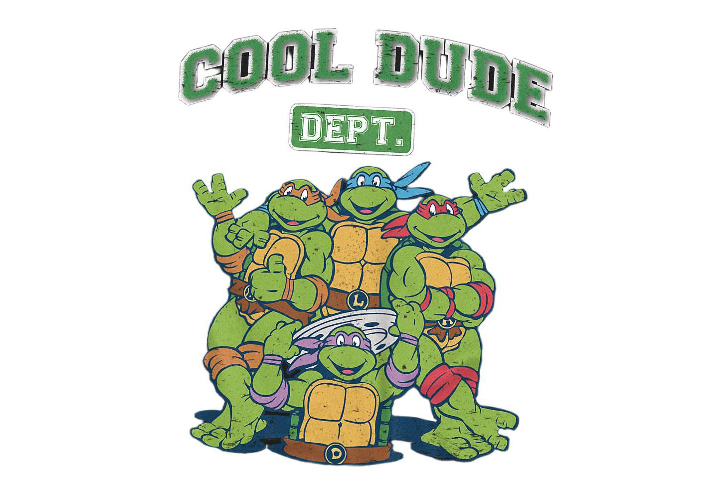 Мужская футболка Teenage Mutant Ninja Turtles Cool Dude Department, цвет: Чёрный — фото 2