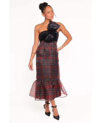 Women's Amelie Bow Front One Shoulder Midi Dress