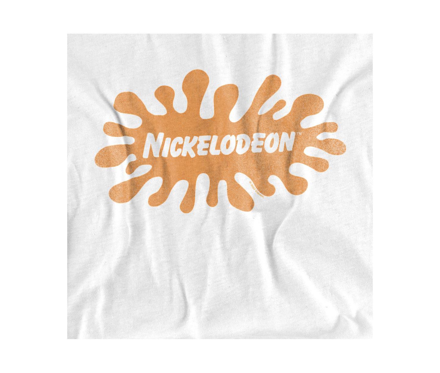 Мужская футболка Logovision Nickelodeon Brand Nick Retro Splat Logo, цвет: Белый — фото 2