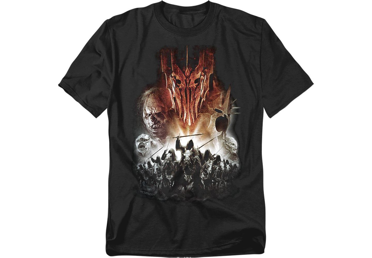 Мужская футболка Lord Of The Rings Big & Tall Evil Rising, цвет: Чёрный — фото 1
