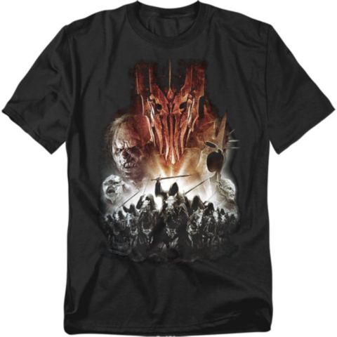 Мужская футболка Lord Of The Rings Big & Tall Evil Rising, цвет: Чёрный