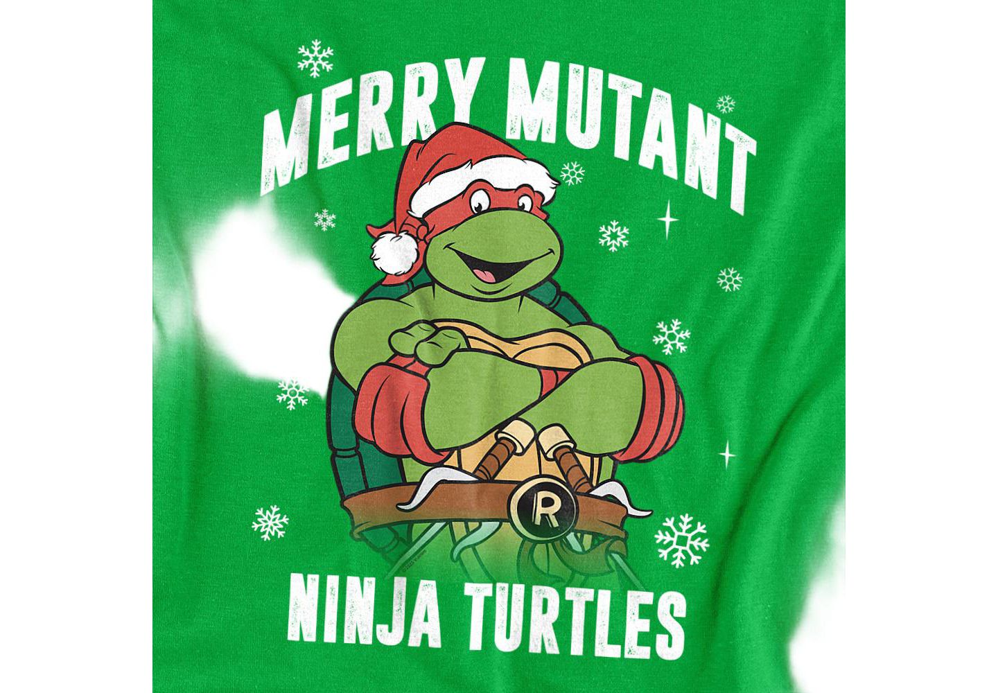 Мужская футболка Teenage Mutant Ninja Turtles Merry Mutant Ninja Christmas, цвет: Зелёный — фото 2