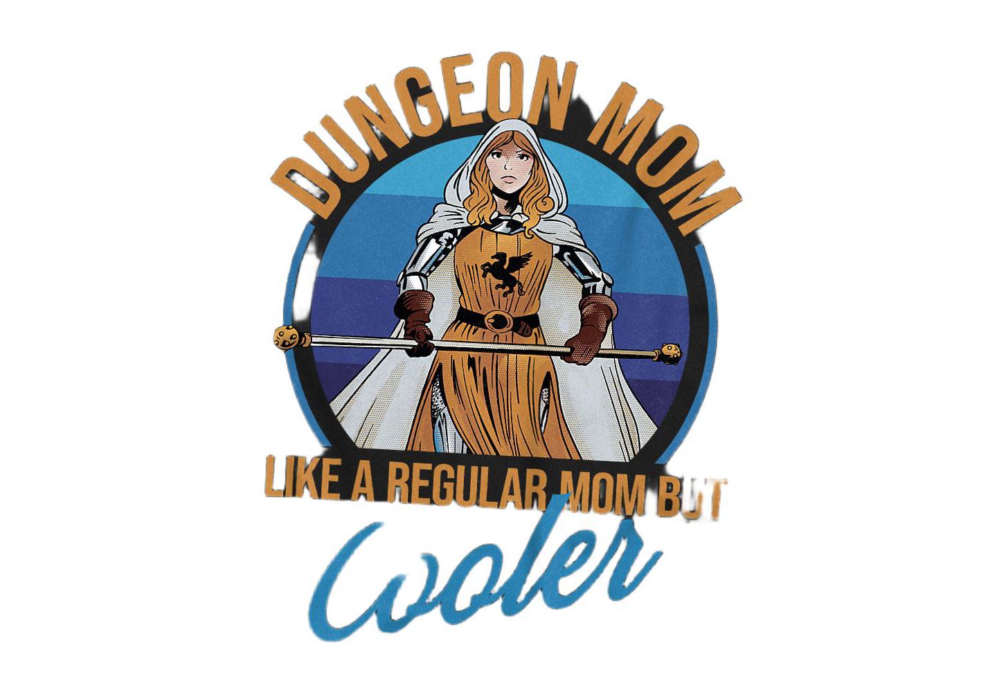 Мужская футболка D&D Mother's Day Dungeon Mom, цвет: Чёрный — фото 2