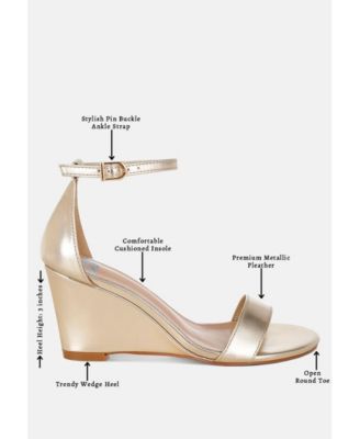 Rag and Co Womens Volora Dressy Wedge Heel Sandals