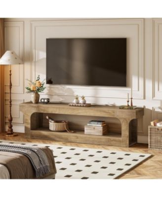 63-Inch TV Stand for 55/60/65/75-Inch TVs, Farmhouse TV Console, Entertainment Center Television Stand