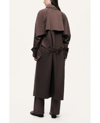 Women's Single-Breasted Trench Coat