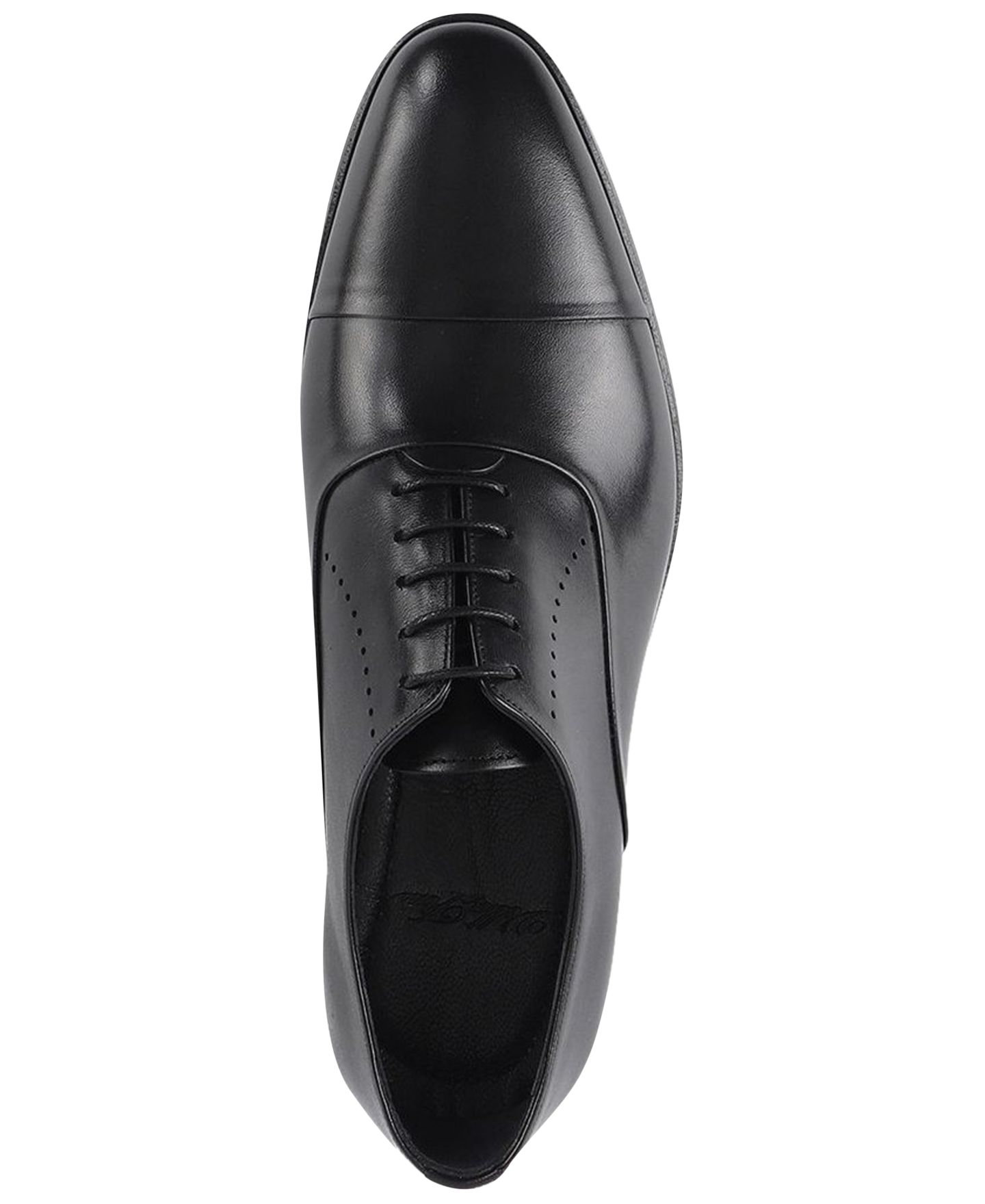 Мужские туфли VELLAPAIS Dinero Lace-Up Oxford Dress Shoes, цвет: Чёрный — фото 4