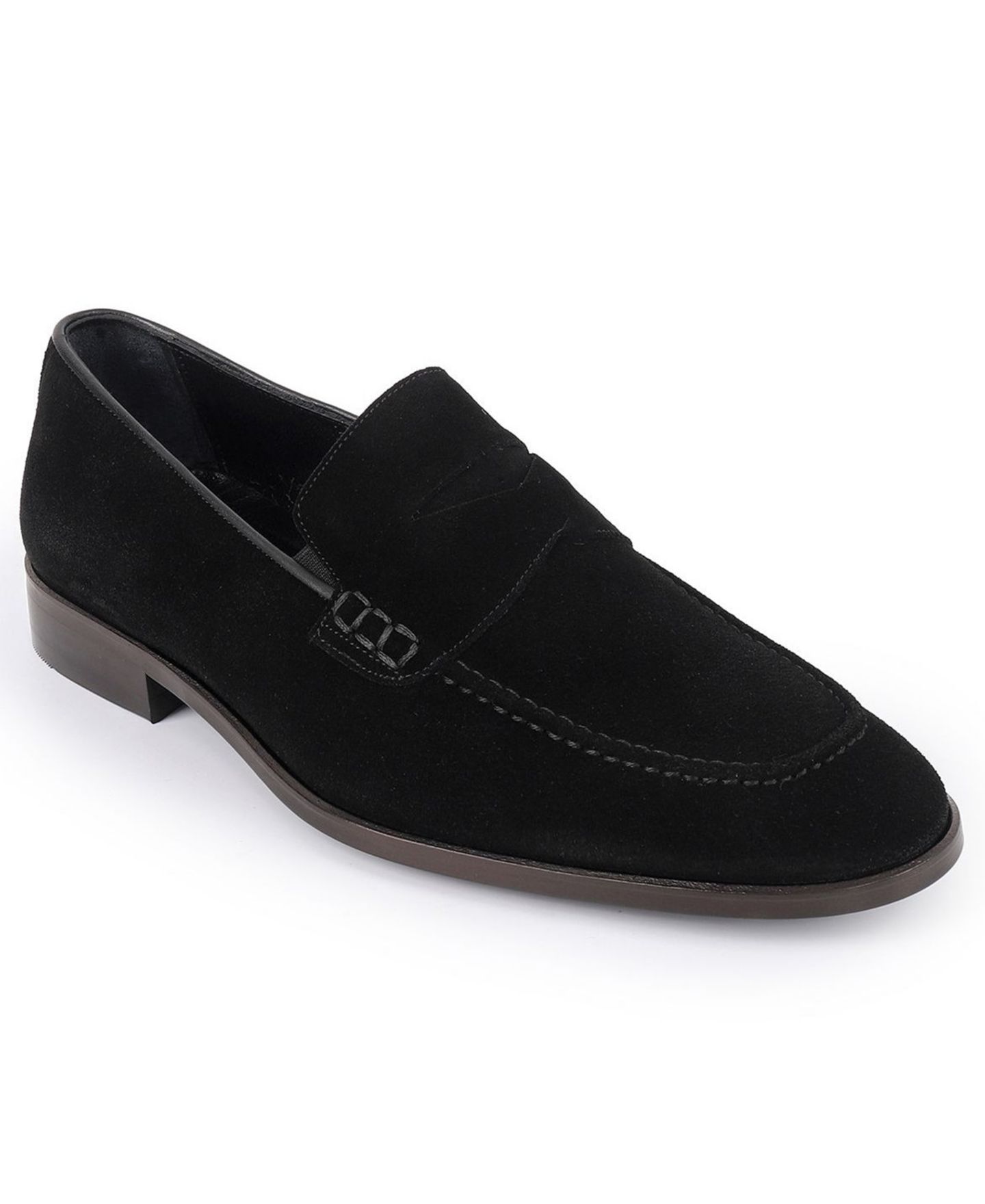 Мужские туфли VELLAPAIS Ganado Slip-On Penny, цвет: Чёрный — фото 1