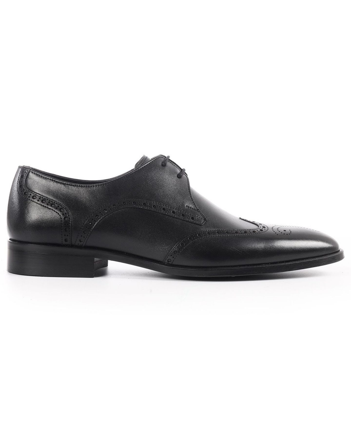 Обувь VELLAPAIS Men's Wingtip Lace-Up Dress Shoes, цвет: Чёрный — фото 2
