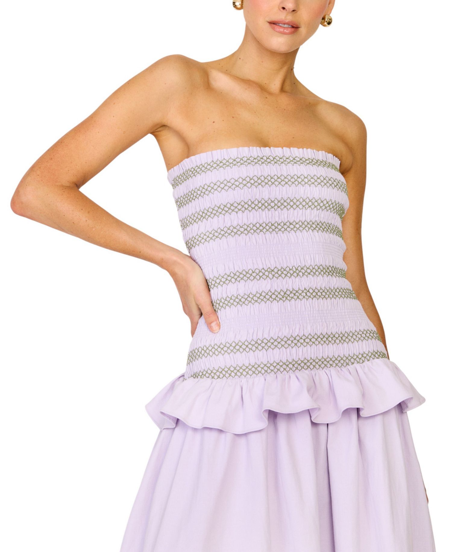 Women's Amnesia Strapless A-Line Maxi Dress