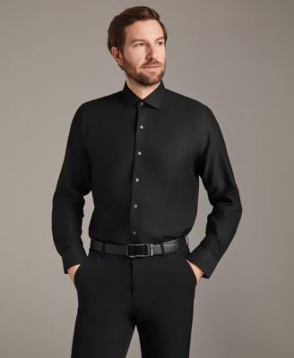 Men's Diamond Dobby Spread Collar Dress Shirt