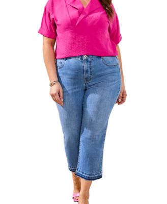Plus Size Sophia Curvy Micro Flare Jeans