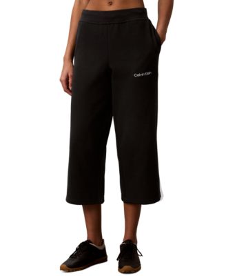 Women's Brushed Cropped Wide-Leg Sweatpants