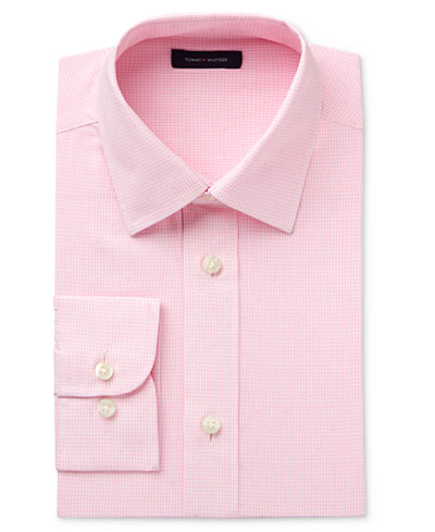 Tommy Hilfiger Boys' Pink Long-Sleeve Button-Up Shirt