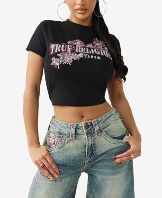 Women's Crystal Snake Baby T-Shirt