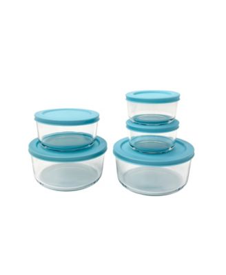 Kitchen 10-Pc. Glass Food Storage Set