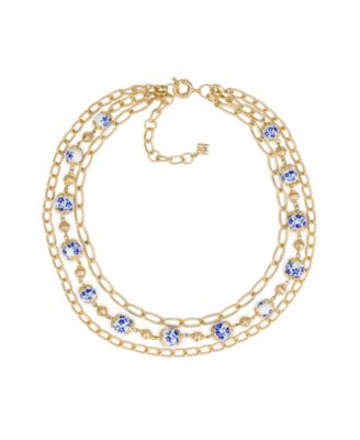 Gold-Tone Plated Modular Necklace