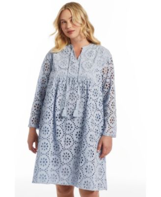 Women's Eyelet Shirtdress