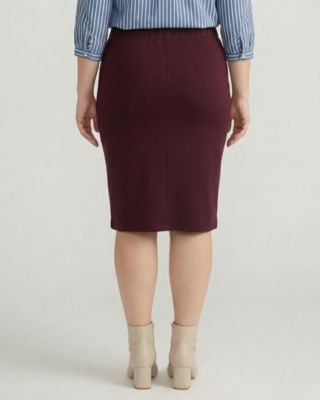 Plus Size Danube Ponte Skirt