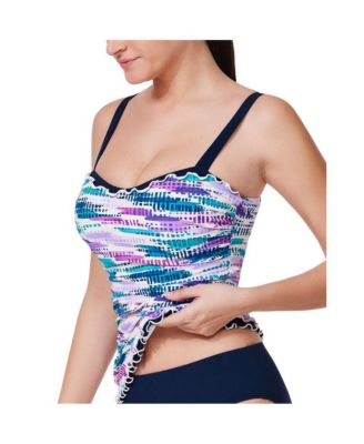 Women's Canva Tricolore E-Cup Tankini Top