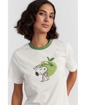 Women's Snoopy Apple T-Shirt