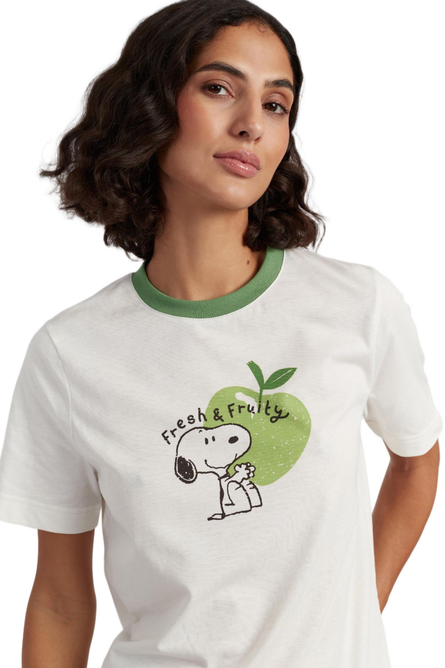 Women's Chinti and Parker Snoopy Apple T-Shirt