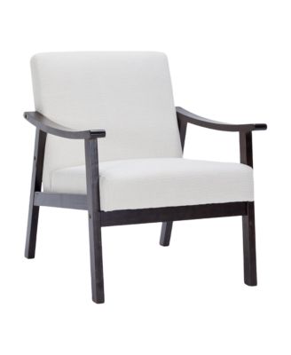 Mid-Century Modern Chair with Solid Wood Frame