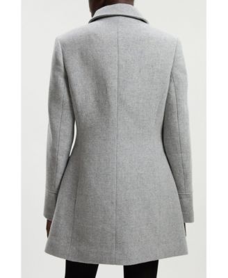 Women's Sculpted Midi Knot-Front Occasion Coat
