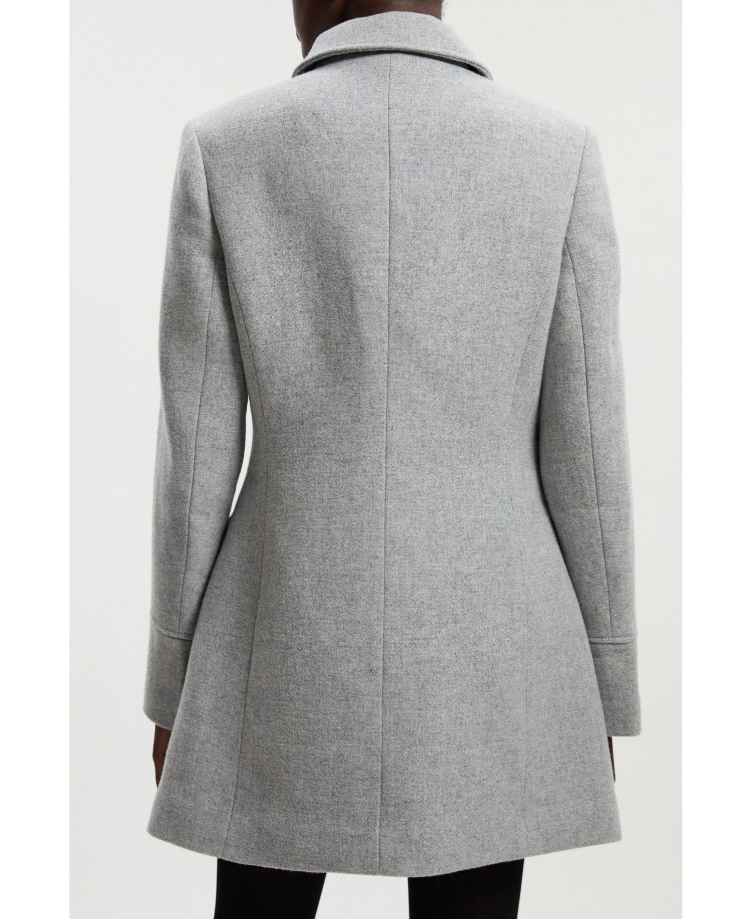 Women's Sculpted Midi Knot-Front Occasion Coat