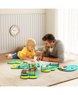 11-in-1 Dinosaur Activity Wall Busy Board Panels