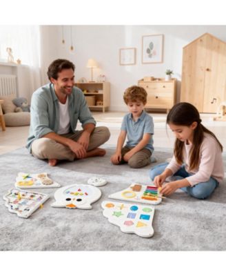 11-in-1 Owl Activity Wall Busy Board Learning Center