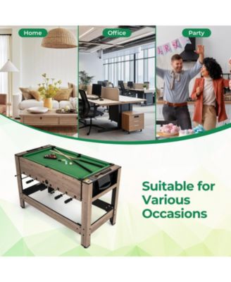 2-in-1 Swivel Game Table for Teens & Adults