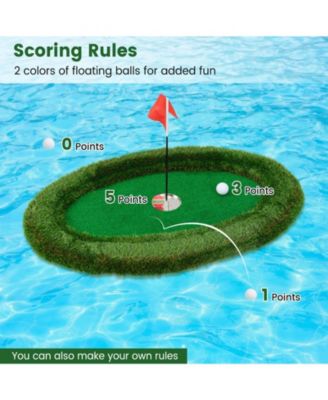 Oval Floating Pool Golf Chipping