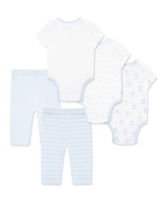 Baby Boys' Puppies Bodysuit and Pants, 5-Piece Set
