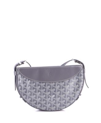 Hirondelle Shoulder Bag Coated Canvas and Leather